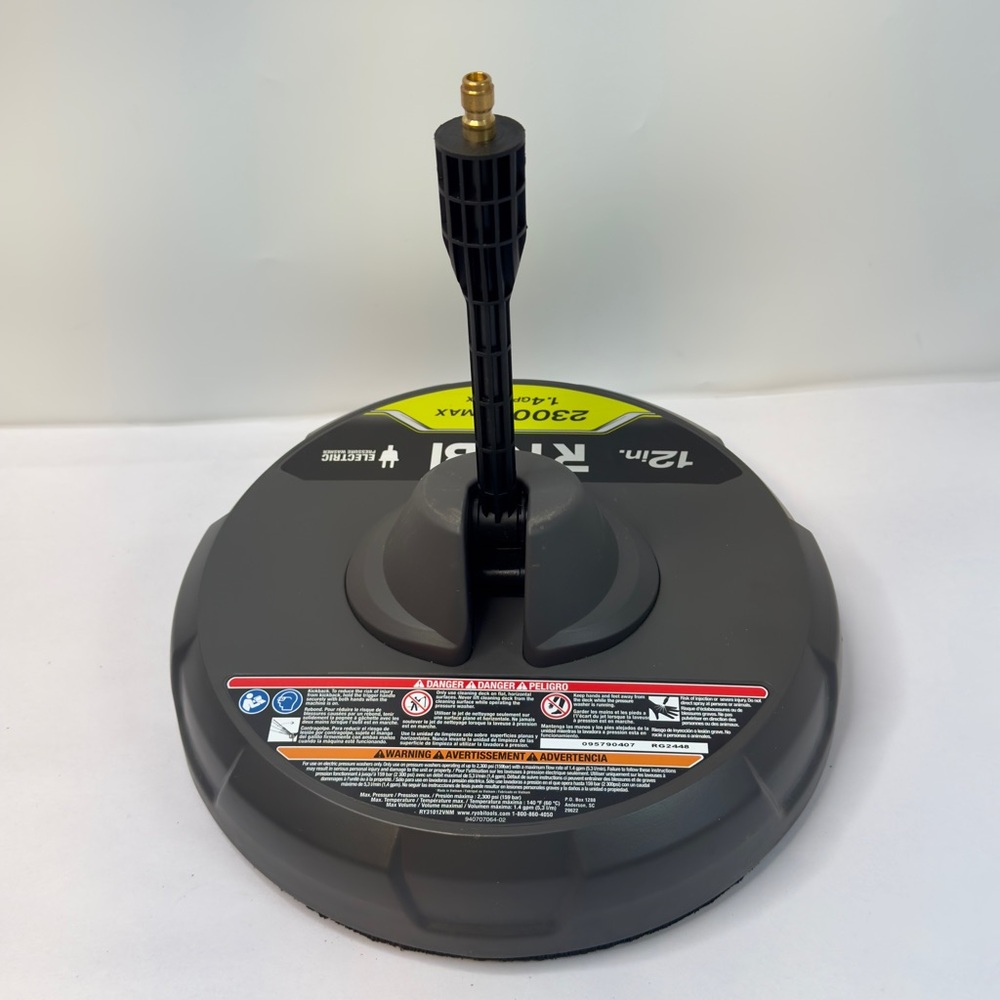 RYOBI 12‎ in. 2,300 PSI Electric Pressure Washers Surface Cleaner - Picture 4 of 9
